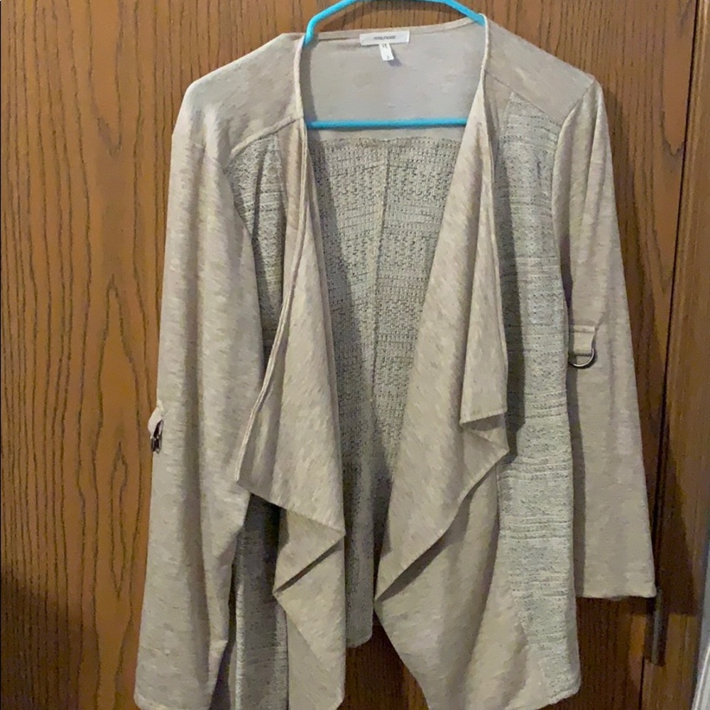 Tan cardigan/blazer